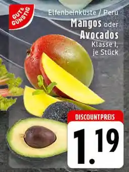 Edeka Gut & günstig mangos oder avocados Angebot