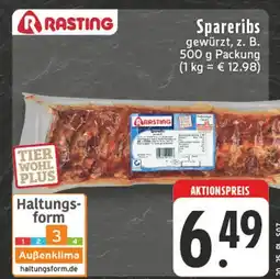 Edeka Rasting spareribs Angebot