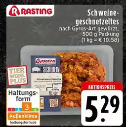 Edeka Rasting schweinegeschnetzeltes Angebot