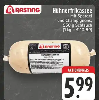 Edeka Rasting hühnerfrikassee Angebot