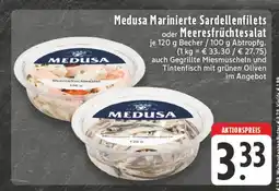 Edeka Medusa marinierte sardellenfilets oder meeresfrüchtesalat Angebot