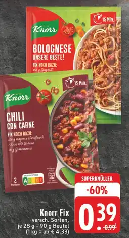 Edeka Knorr knorr fix Angebot
