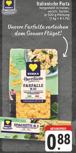 Edeka Edeka herzstücke farfalle n.67 oder spaghetti n.5 Angebot