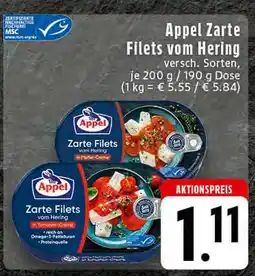 Edeka Appel zarte filets vom hering Angebot