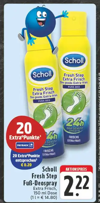 Edeka Scholl fresh step fuß-deospray Angebot