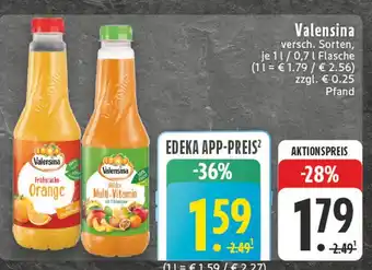 Edeka Valensina frühstücks orange oder wilder multi-vitamin Angebot