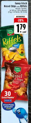 Edeka Funny-frisch kessel chips oder riffels Angebot