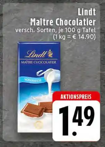Edeka Lindt maître chocolatier Angebot