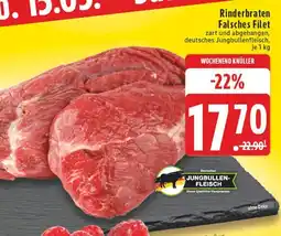 Edeka Deutsches jungbullenfleisch rinderbraten falsches filet Angebot
