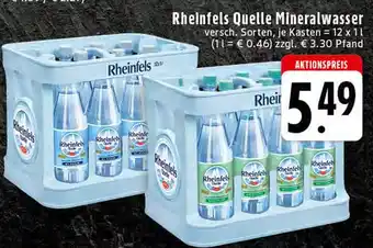 Edeka Rheinfels quelle mineralwasser Angebot