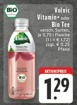 Edeka Volvic vitamin+ oder bio tee Angebot