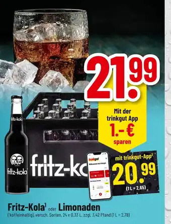trinkgut Fritz-kola fritz-kola oder limonaden Angebot