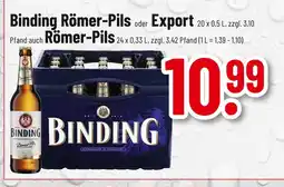trinkgut Binding binding römer-pils oder export Angebot