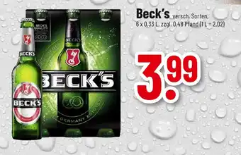 trinkgut Beck's beck's Angebot