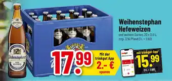 trinkgut Weihenstephan hefeweizen Angebot