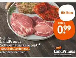 tegut Landprimus schweinenackensteak Angebot