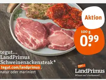 tegut Landprimus schweinenackensteak Angebot
