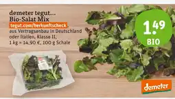 tegut Demeter bio-salat mix Angebot