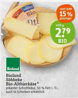 tegut Bioland söbbeke bio-altbierkäse Angebot