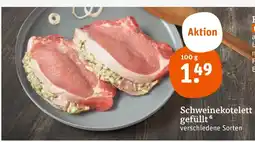 tegut Schweinekotelett gefüllt Angebot