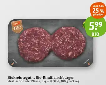 tegut Tegut... bio-rindfleischburger Angebot
