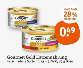 tegut Gourmet gold katzennahrung Angebot