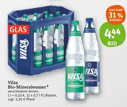 tegut Vilsa bio-mineralwasser Angebot