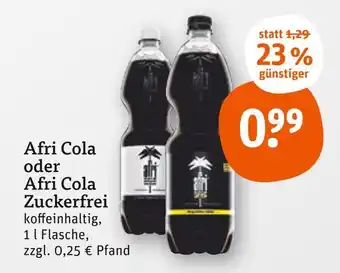 tegut Afri cola afri cola oder afri cola zuckerfrei Angebot