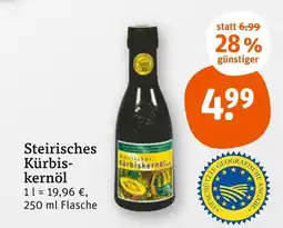 tegut Steirisches kürbiskernöl steirisches kürbiskernöl Angebot
