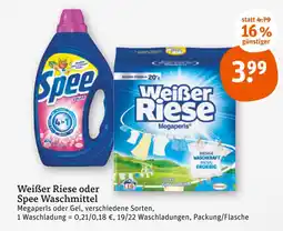 tegut Spee weiße riese oder spee waschmittel Angebot