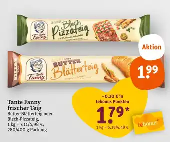 tegut Tante fanny frischer teig Angebot