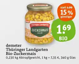 tegut Demeter thüringer landgarten bio-zuckermais Angebot