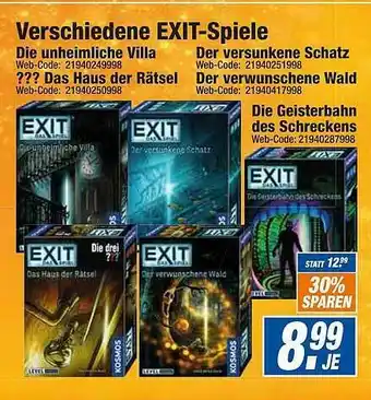 HEM Expert Verschiedene Exit-spiele Angebot