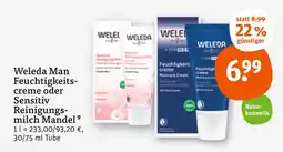 tegut Weleda weleda man feuchtigkeitscreme oder sensitiv reinigungsmilch mandel Angebot