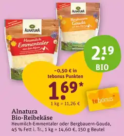 tegut Alnatura bio-reibekäse Angebot