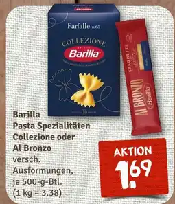 nahkauf Barilla pasta spezialitäten collezione oder al bronzo Angebot
