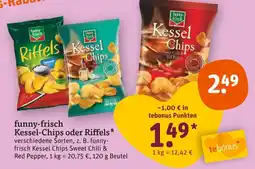 tegut Funny-frisch kessel-chips oder riffels Angebot