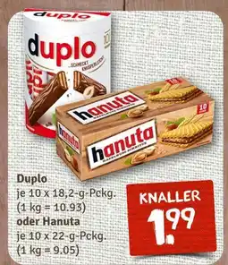 nahkauf Duplo duplo oder hanuta Angebot
