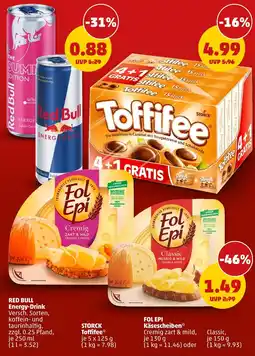 PENNY Red bull, storck, fol epi energy-drink, toffifee oder käsescheiben Angebot