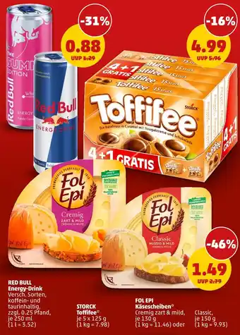 PENNY Red bull, storck, fol epi energy-drink, toffifee oder käsescheiben Angebot