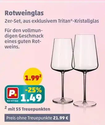 PENNY Rotweinglas Angebot