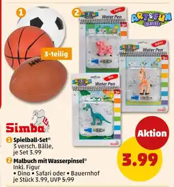 PENNY Simba spielball-set oder malbuch mit wasserpinsel Angebot