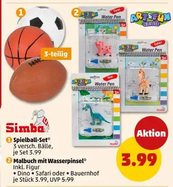 PENNY Simba spielball-set oder malbuch mit wasserpinsel Angebot