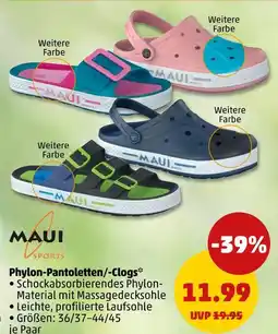 PENNY Maui sports phylon-pantoletten/-clogs Angebot