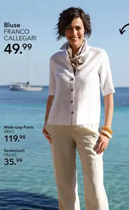 Peek & Cloppenburg Franco callegari, brax, fraas bluse, wide-leg-pants oder seidentuch Angebot