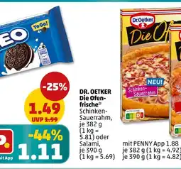 PENNY Dr. oetker die ofenfrische schinken-sauerrahm oder salami Angebot