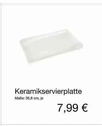 KiK Keramikservierplatte Angebot