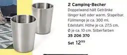Tchibo 2 camping-becher Angebot
