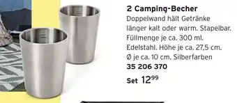 Tchibo 2 camping-becher Angebot