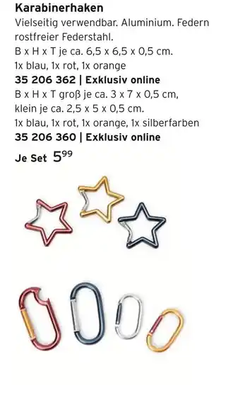 Tchibo Karabinerhaken Angebot